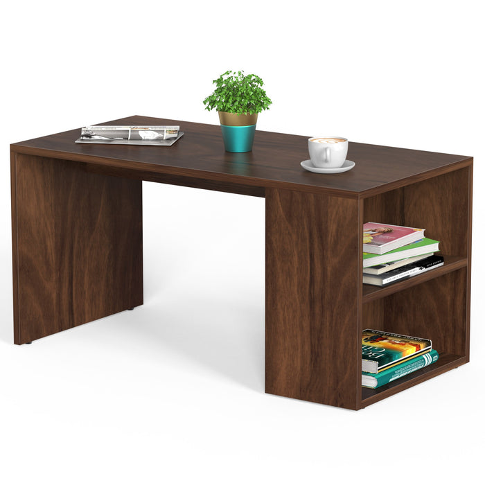 Tayvue Coffee Table Teapoy Console Table for Sofa Set Living Room Home Hall(Brown Maple)