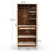 Andrie 2 Door Wardrobe with Mirror and Drawer |Maple