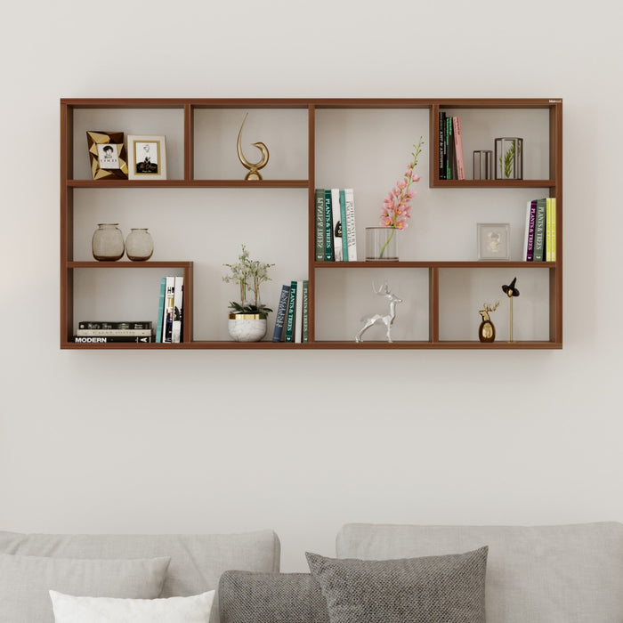 Petree Wall Mount Wall Shelf, Display Rack |Maple