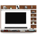 Primax Grande TV Unit, Ideal for Up to 55" |Maple & White