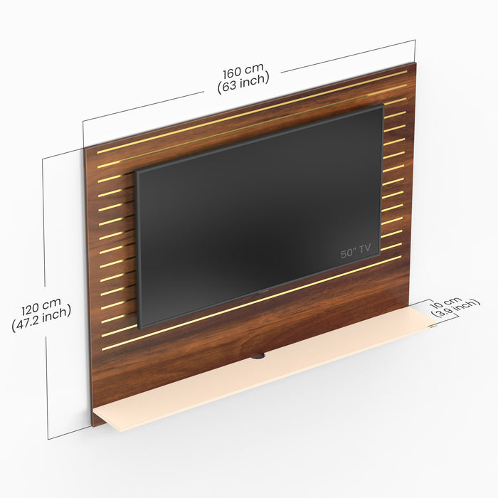 Reyloye TV Unit,Ideal for up to 55" |Maple