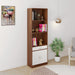 Seonn Bookshelf Cabinet with Storage Shelves & Drawer |Maple