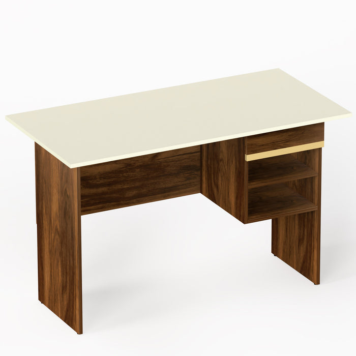 Amalet Study table (Brown Maple & Beige)