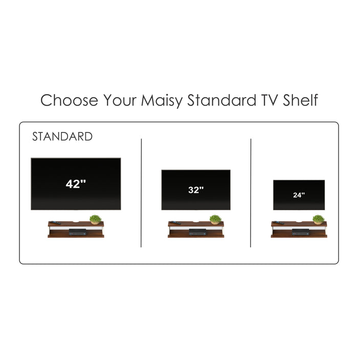 Maisy Set-top Box Standard |Maple & White