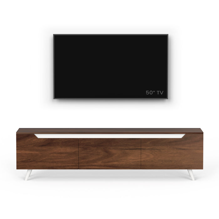 Blesky TV Entertainment Unit Set Top Box Stand/TV Cabinet with Shelves, Ideal for Upto 65” (Brown Maple - DIY)