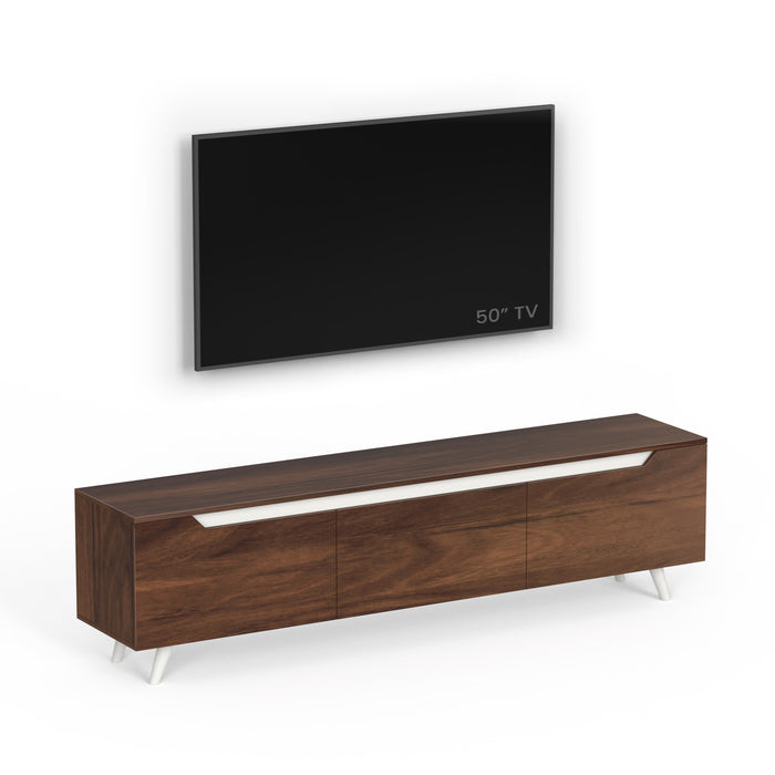 Blesky TV Entertainment Unit Set Top Box Stand/TV Cabinet with Shelves, Ideal for Upto 65” (Brown Maple - DIY)