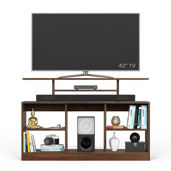 Bevlyn Free Standing TV Entertainment Unit/TV Cabinet with Multiple Storage Shelves, Ideal for 50” (Brown Maple)