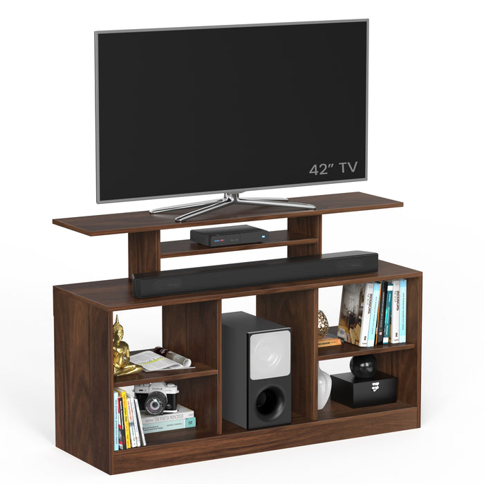 Bevlyn Free Standing TV Entertainment Unit/TV Cabinet with Multiple Storage Shelves, Ideal for 50” (Brown Maple)