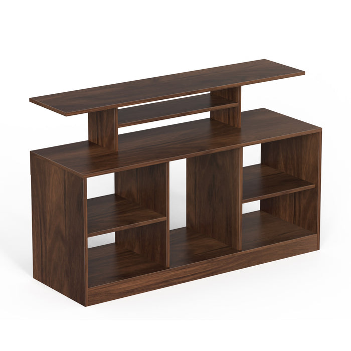 Bevlyn Free Standing TV Entertainment Unit/TV Cabinet with Multiple Storage Shelves, Ideal for 50” (Brown Maple)