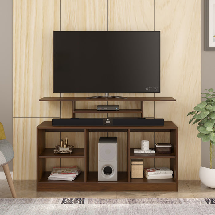 Bevlyn Free Standing TV Entertainment Unit/TV Cabinet with Multiple Storage Shelves, Ideal for 50” (Brown Maple)