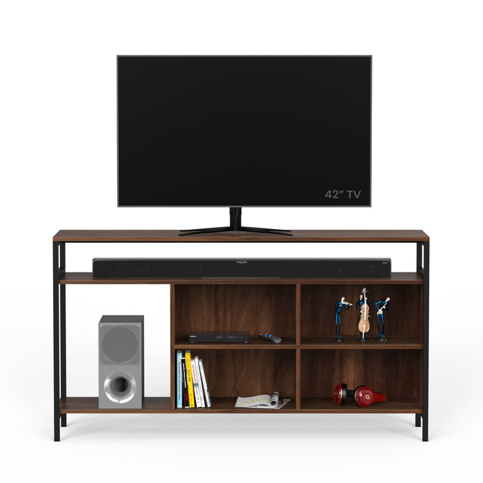 Duskin TV Entertainment Unit Set Top Box Stand/TV Cabinet with Shelves Ideal for 55” (Brown Maple - DIY)