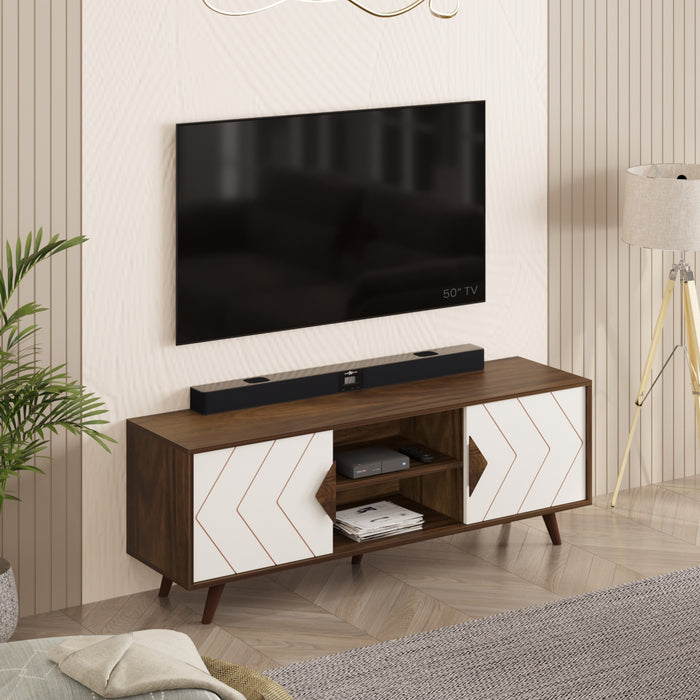 Wilbrome Mini Floor Standing TV Entertainment Unit Ideal for Upto 55 Inches