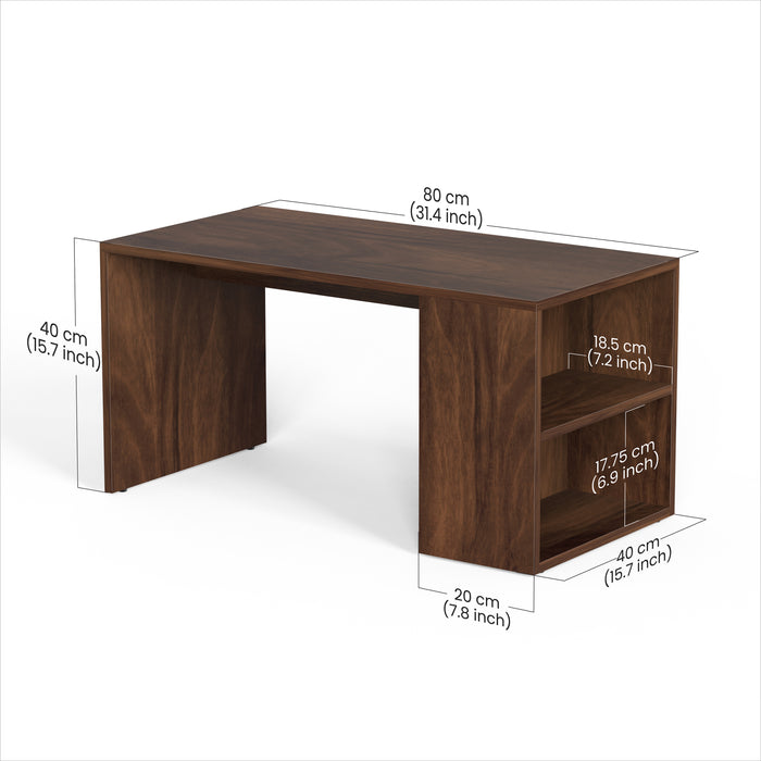 Tayvue Coffee Table Teapoy Console Table for Sofa Set Living Room Home Hall(Brown Maple)