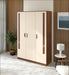 Andrie 3 Door Wardrobe with Drawer |Maple & Beige