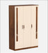 Andrie 3 Door Wardrobe with Drawer |Maple & Beige