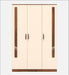 Andrie 3 Door Wardrobe with Drawer |Maple & Beige