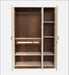 Andrie 3 Door Wardrobe with Drawer |Maple & Beige