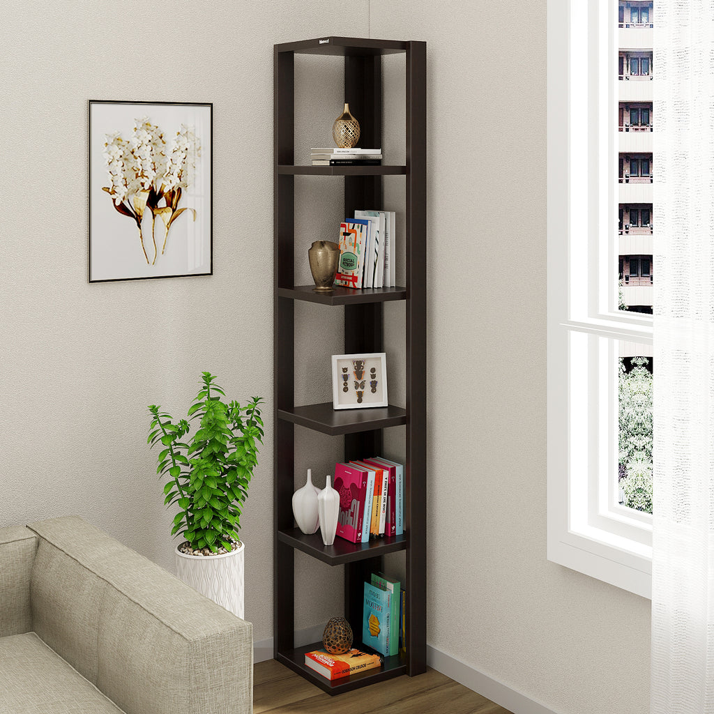 Floor Standing Corner Shelves — Bluewud