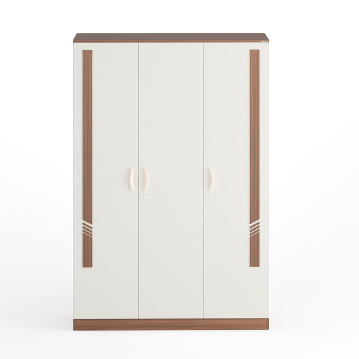 Andrie Engineered Wood 3 Door Wardrobe with Drawer